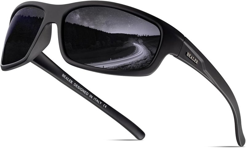 BEALER Store Polarized Sports Sunglasses for Men Lightweight TR90 Frame Sun Glasses Driving Cycling Fishing UV Protection Shades - Image 1